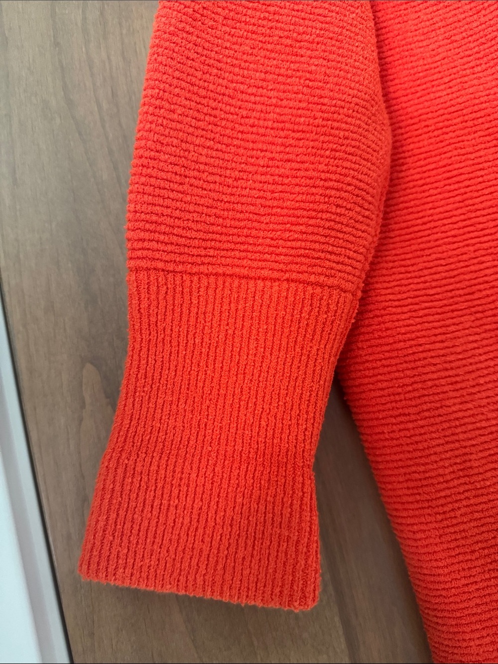 FREE PEOPLE AUDACIOUS OTTOMAN SLOUCHY RIBBED TUNIC SWEATER Womens M Orange cozy - Picture 8 of 16